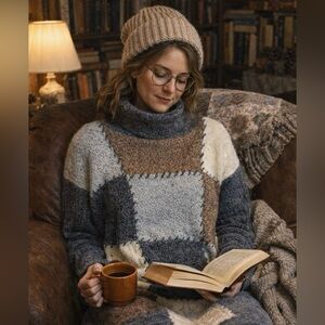 Stone Canyon By Segue Silk Angora Wool Blend Two Piece Skirt And Sweater